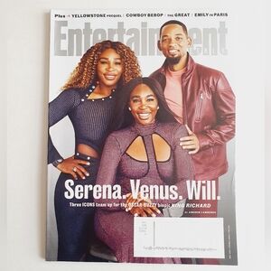 Entertainment Weekly Magazine December, 2021 Serena Venus Will Smith